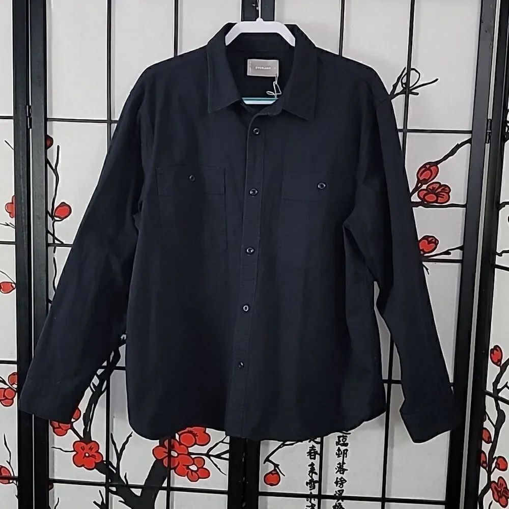 Everlane Mens Long Sleeve Cotton Button Down